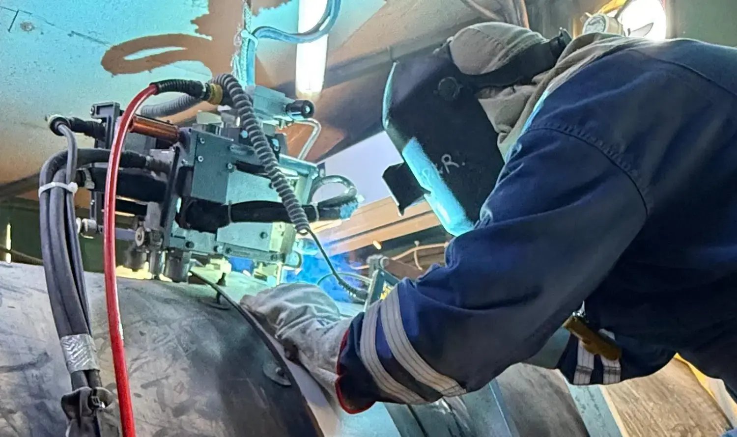 C.A.T. International automatic welding on Estidama Package 6 pipeline project