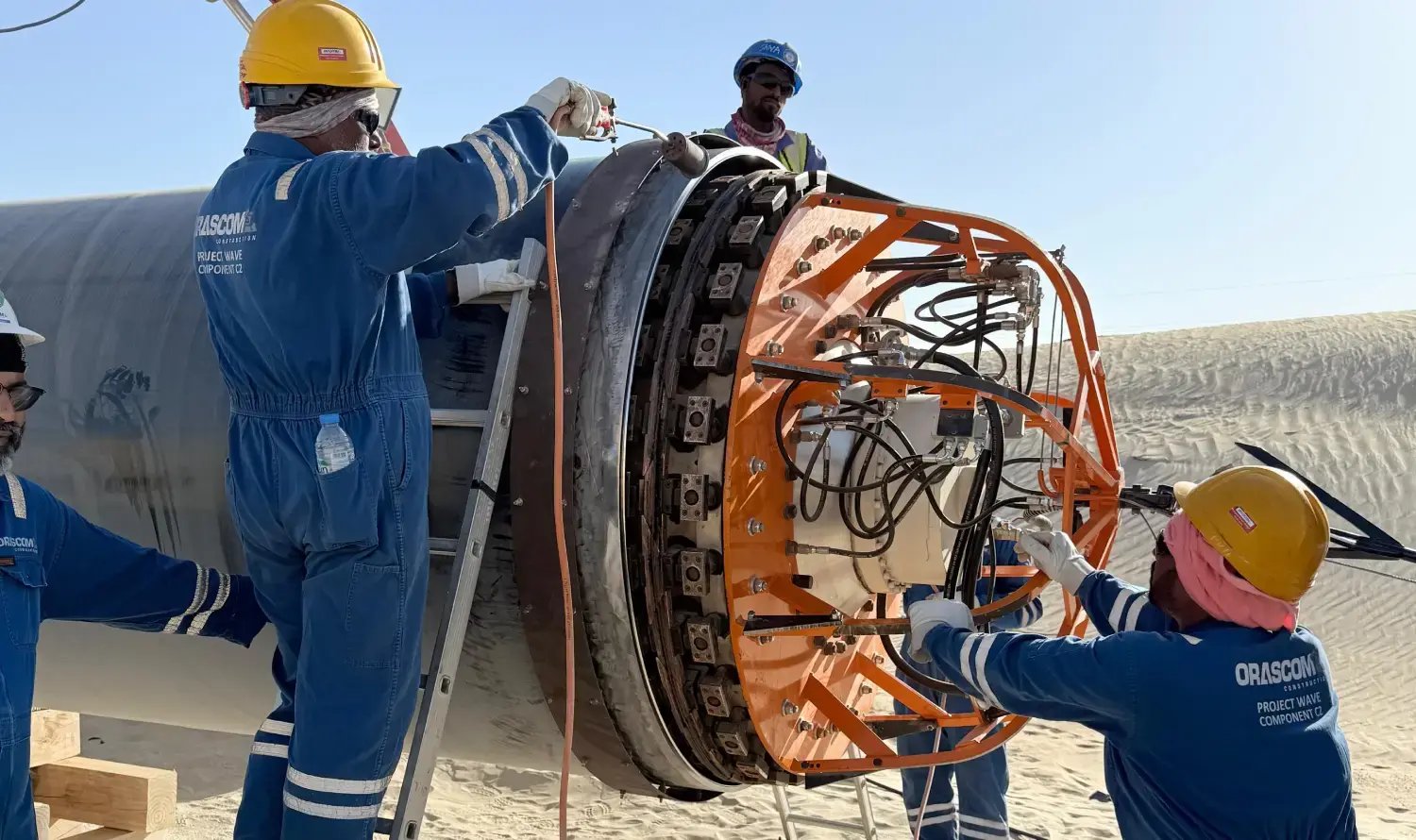 Orascom qapqa project wave pipeline automatic welding ILUC