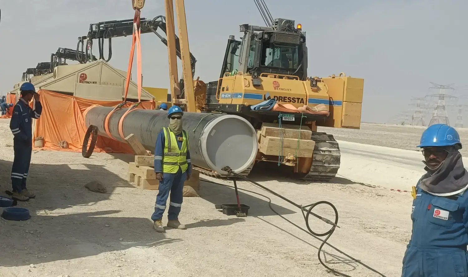 Project Wave Water Pipeline ADNOC Petrojet Qapqa