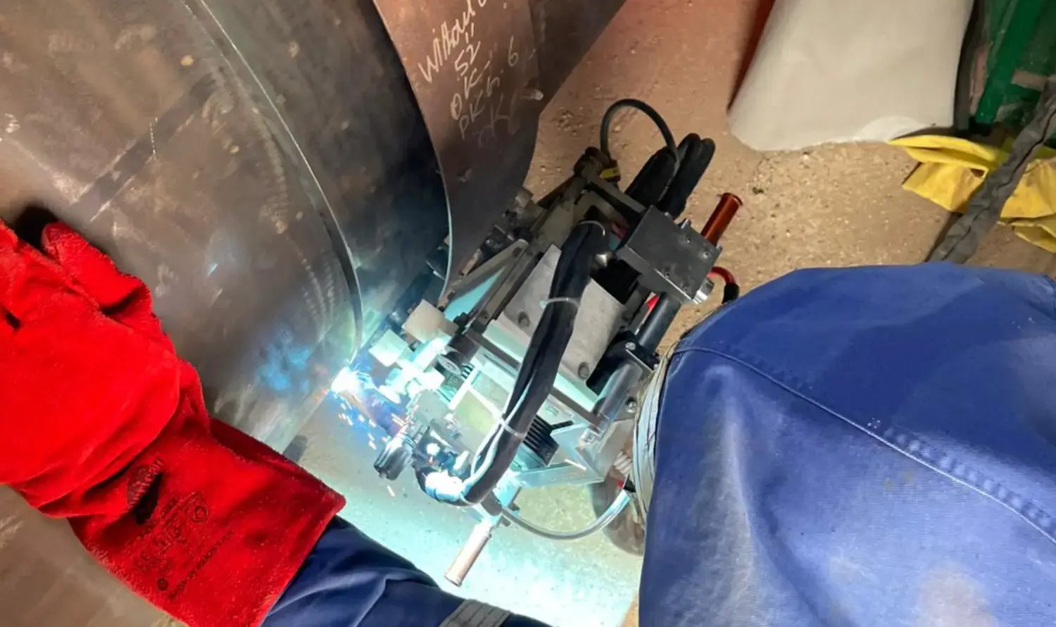 Qapqa PWT XCS system used for pipeline welding in Estidama Package