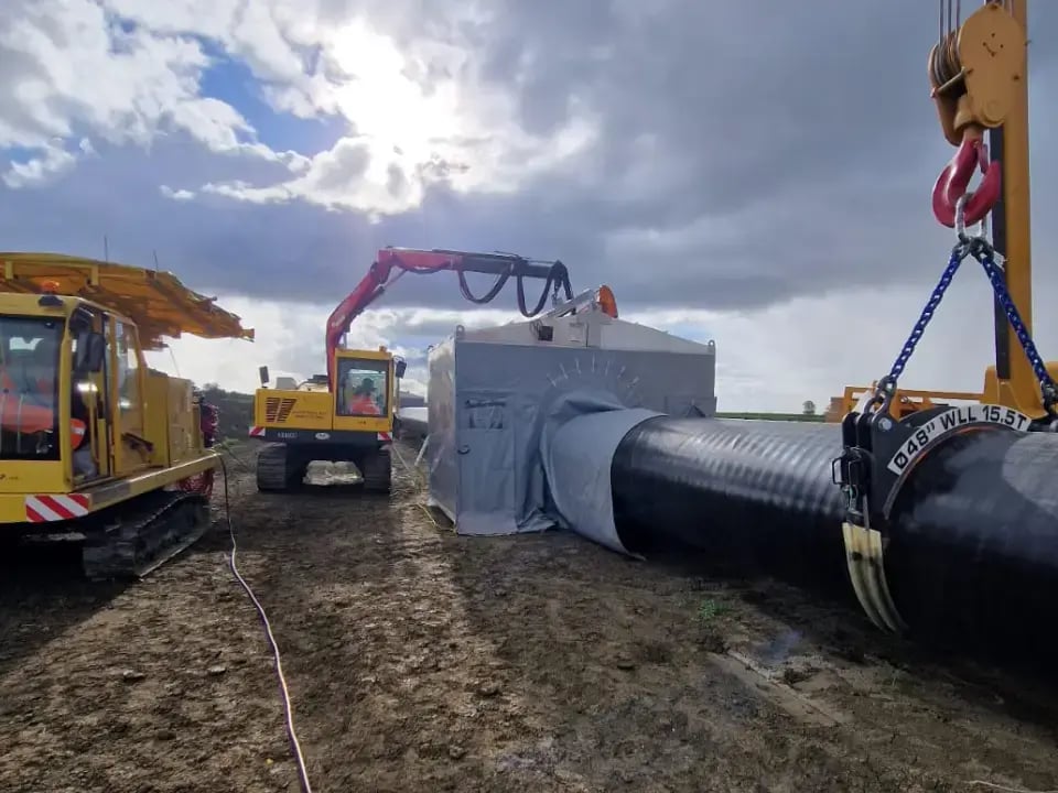 automatic pipeline welding of sestino - minerbio dn1200 gas pipeline project