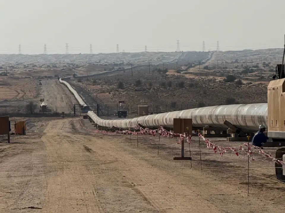 automatic welding on gcs margham pipeline cat international qapqa