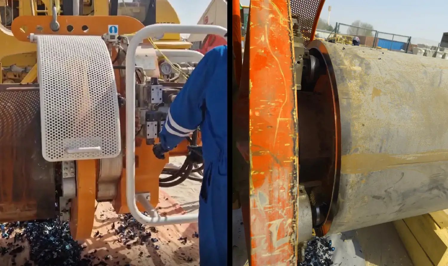 pipe facing machine bevelling