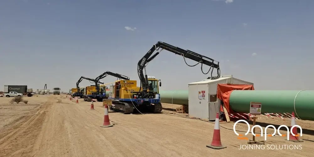 pipeline welding activities started for Package #9 of Saudi aramcos Master Gas System-3 (MGS-3) project