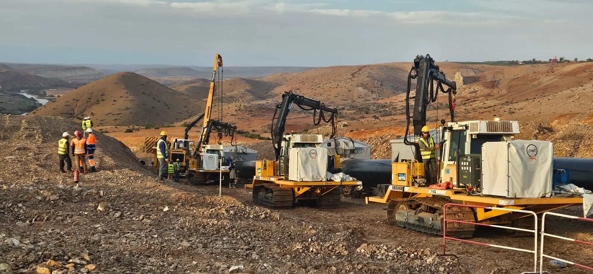water pipeline J2K qapqa SGTM-STAM GIE Morocco