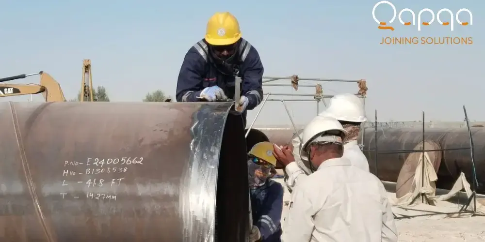 Qapqa automatic welding on Saudi Aramco’s MGS-III pipeline