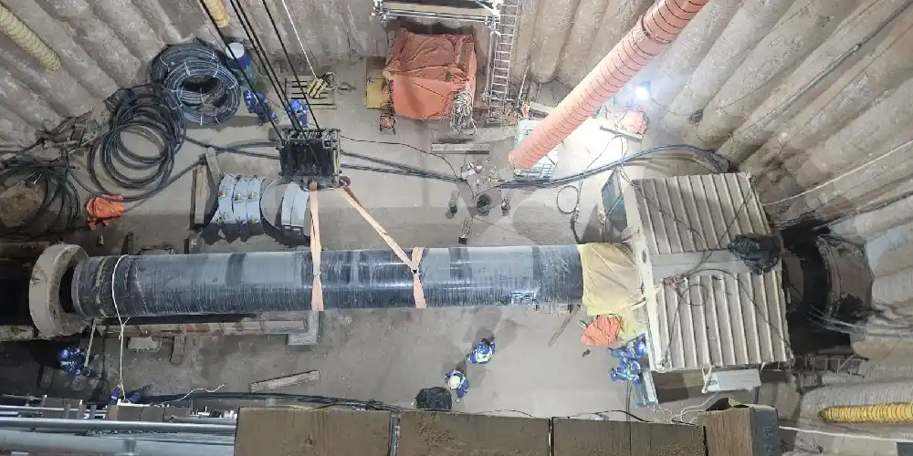 inside an NDRC construction shaft in uae
